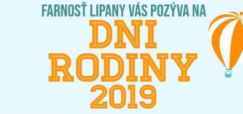 Dni rodiny – oznam