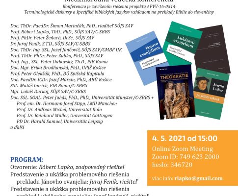 Terminologické diskurzy a špecifiká biblických prekladov vzhľadom na preklady Biblie do slovenčiny
