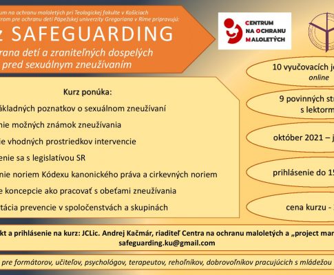 Kurz safeguarding: ochrana detí a zraniteľných dospelých pred sexuálnym zneužívaním