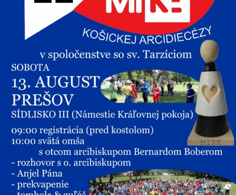 MIKE 2022 – stretnutie miništrantov Košickej arcidiecézy 13. august 2022