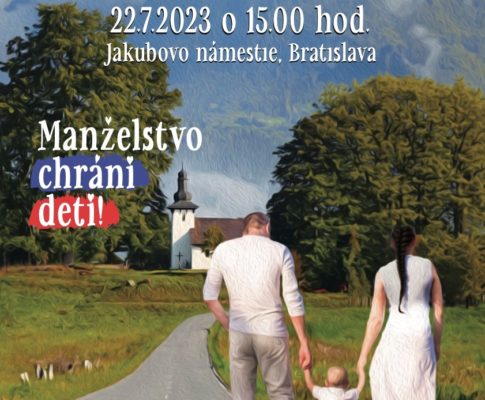 Celonárodný pochod Hrdí na rodinu – 22. júl 2023